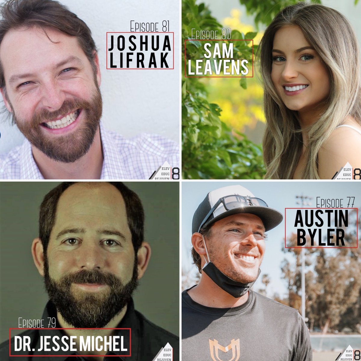 Catch up on some of the most recent #podcast episodes!

Joshua <a href="/lifrakattack/">Joshua Lifrak</a> : apple.co/3KlvsDt
Sam <a href="/SamLeavens1T/">Sam Leavens, MS, CMPC</a>: apple.co/3II2RaR 
Jesse <a href="/JesseDMichel/">Dr. Jesse Michel, CMPC</a>: apple.co/3ICxoal
Austin <a href="/AustinByler14/">Austin Byler</a>: apple.co/3spXtUb