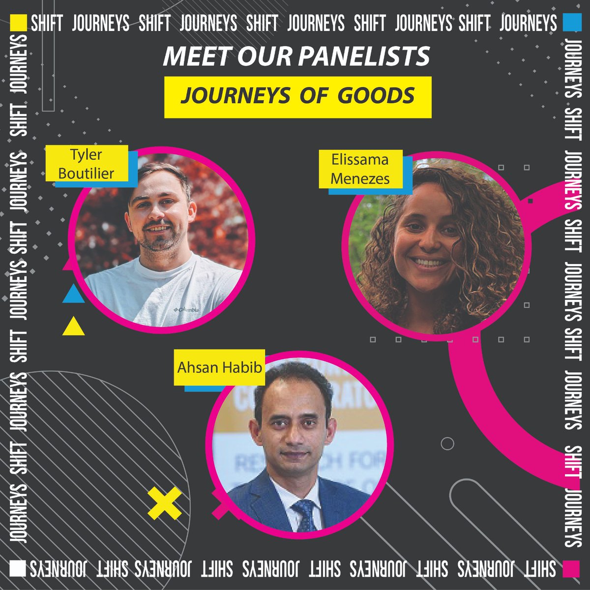 Meet our Panelist for the Journey of Goods.

Register from the link- shiftplanningconference.webnode.com/tickets