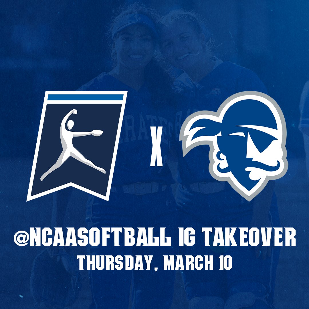 SHUSoftball's tweet photo. 🤳🥎🏴‍☠️

Be sure to follow along as the Pirates take over the @NCAASoftball Instagram account tomorrow!

#HALLin 🔵⚪️ https://t.co/bc8bW5aTzj