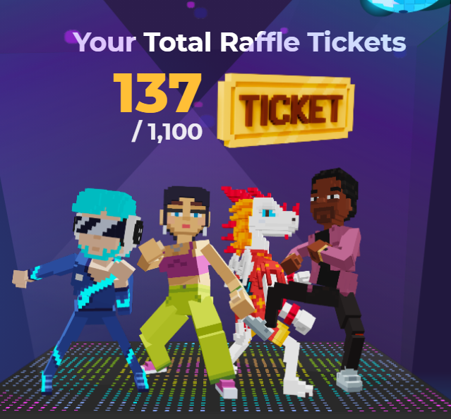 Testllbz's tweet photo. @TheSandboxGame I just participated in the daily #SandboxAlphaS2Contest for a chance to earn up to 1,000 $SAND! Starting March 9 -  Show your Raffle Tickets. Check out my screenshot below! 👇 #SandboxAlphaS2 https://t.co/xe3lHE6Zcg
