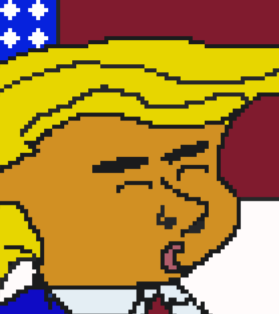 CryptoPunkFan2's tweet photo. Trump #NFT now on open seas https://t.co/pxpwFwfI9E