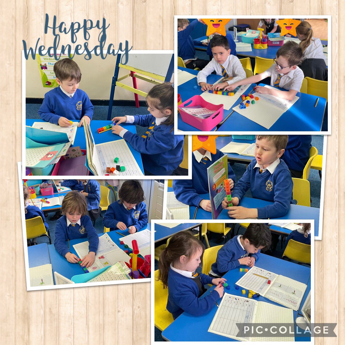 JamesBrindleyPS's tweet photo. Year 1 doing some brilliant measuring today exploring different classroom objects 📏 📕 🪑 ✏️ #y1mathematicians #nonstandardmeasuring #developingourskills https://t.co/57cizel2jH