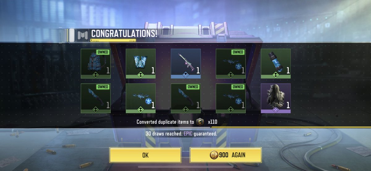 whosvk's tweet photo. Finally Iโm turned into an Undead without playing #AttackoftheUndead โ ๏ธ
#CoDMobile #skins #luck #Kreugerisback ๐ฅ https://t.co/fiHiKObLEH