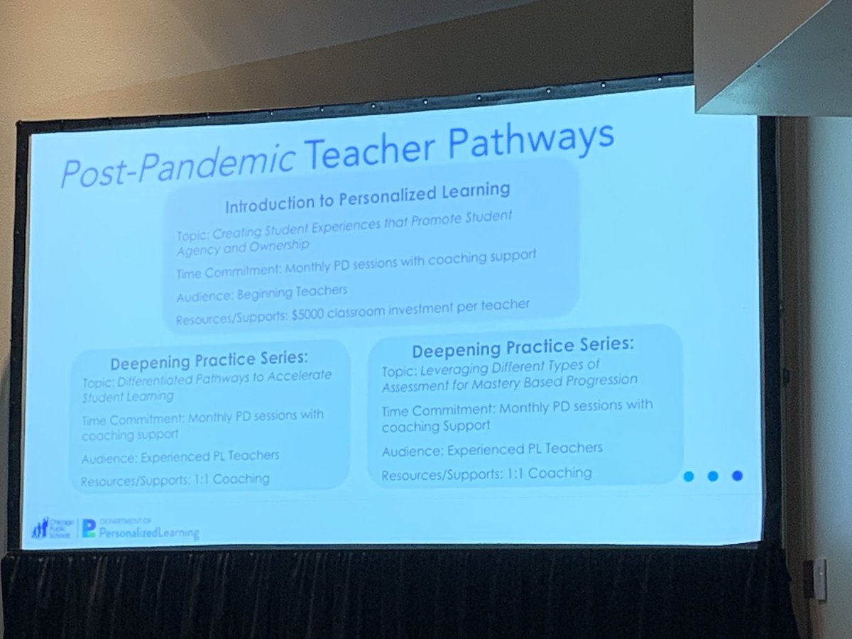 jaredbfries's tweet image. Very cool to see the shifts in @CPS_PL from @etbaker to differentiated pathways to personalized learning for each stakeholder #SXSW #SXSW2022 @SXSWEDU