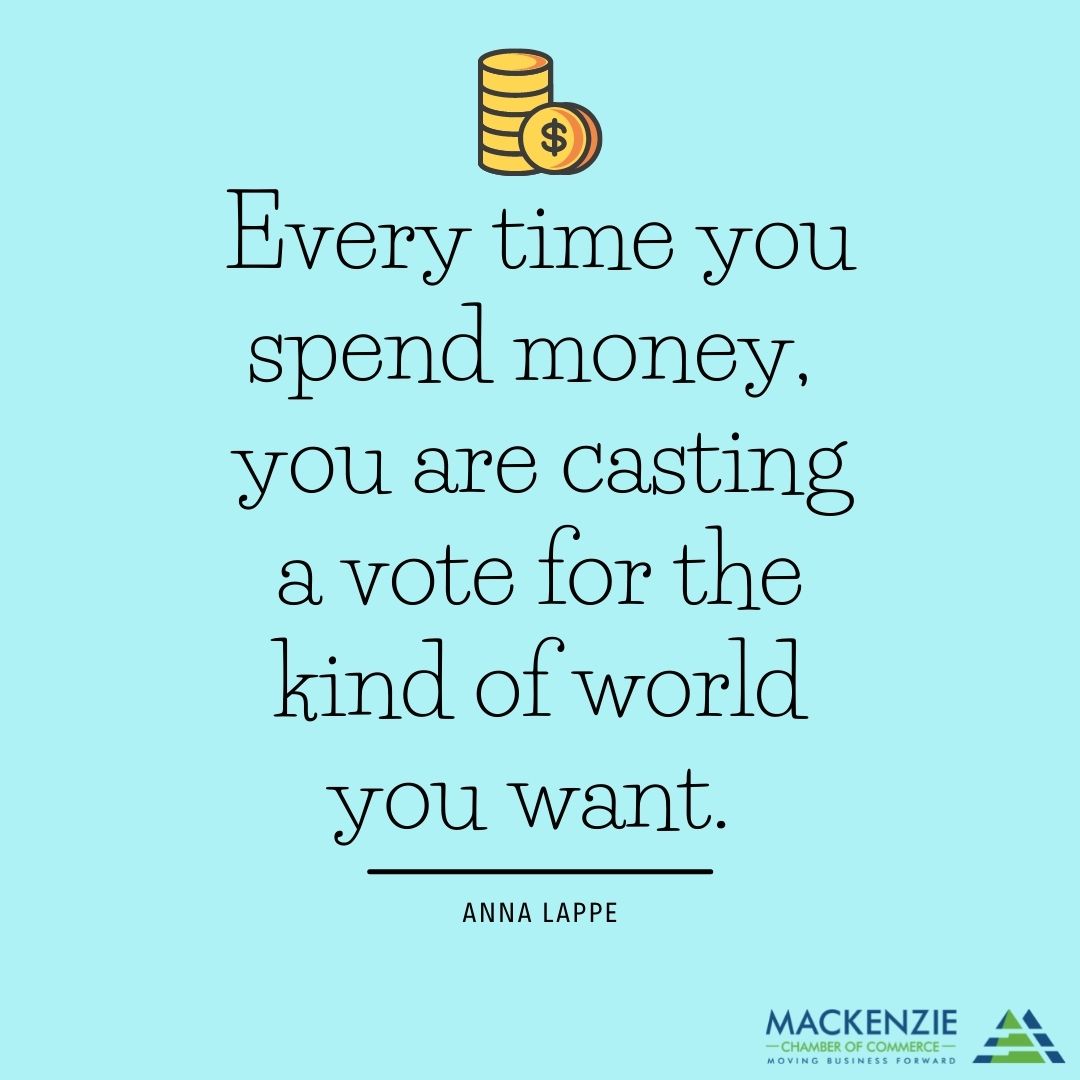 Happy Wednesday everyone! Here is your friendly reminder to shop locally! #shoplocal #buylocal #supportyourneighbors #mackenziechamberofcommerce #whatstayslocalgrowslocal