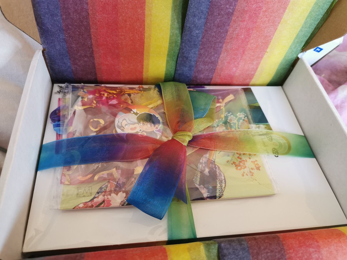 KuraiWrites's tweet photo. I just unpacked my contributors Whitton from @YOIPrideZine and I'm shook? Flabbergasted? IN LOVE?!?!!

Thank you all so much for the great time! I'll cherish this zine for a long time! Its message is now more important than ever! #loveislove ❤️🧡💛💚💙💜 https://t.co/5JrRusUGvK