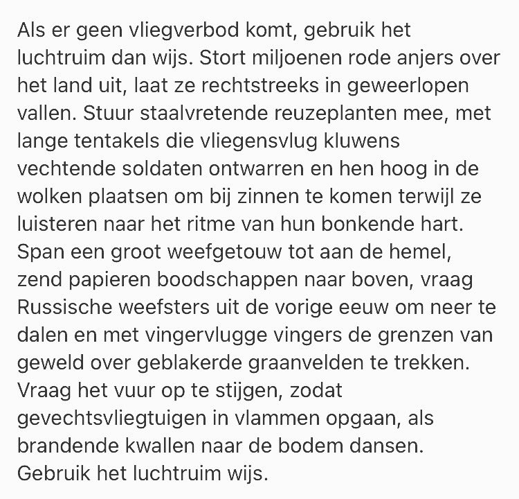 Ik schreef dit vandaag als tegengewicht voor alle bloeddorstige taal en gruwelijke beelden. #poëzie #Oekraïne