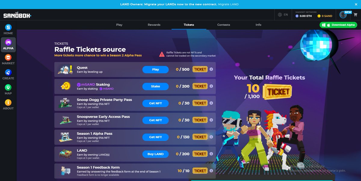 samdanlari4's tweet photo. @TheSandboxGame I just participated in the daily #SandboxAlphaS2Contest for a chance to earn up to 1,000 $SAND! Starting March 9 -  Show your Raffle Tickets. Check out my screenshot below! 👇 #SandboxAlphaS2 https://t.co/I1VR89gS63