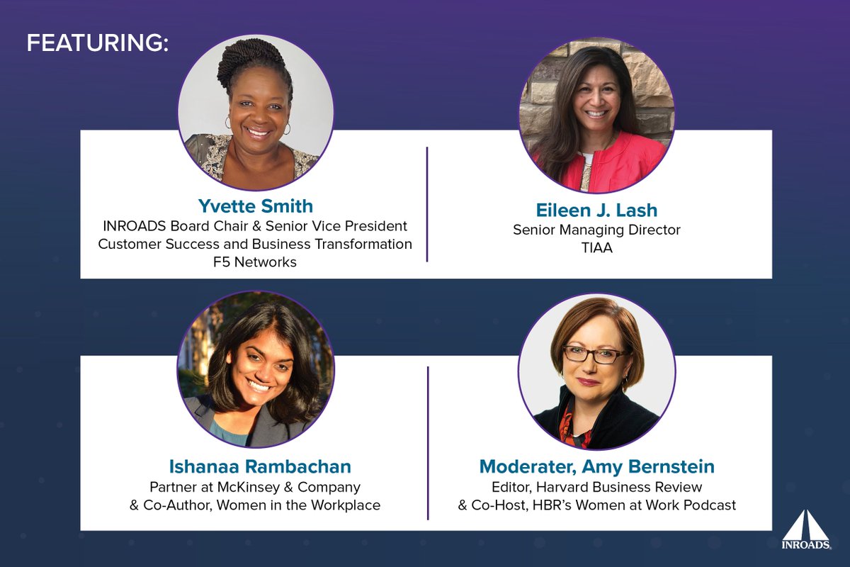 HarvardBiz's tweet photo. HBR's @asbernstein2185 will join the @INROADSinc virtual roundtable on March 18 at 2 p.m. EST in celebration of #WomensHistoryMonth. 
Register here: 
https://t.co/i0ci8hiixu https://t.co/oyffVdflcf
