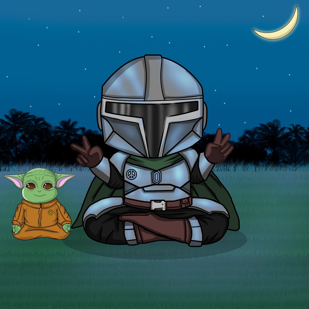BBUDDHASOCIETY's tweet photo. Introducing our Mandalorian Baby Buddha and his little companion 🙊
#starwsrsnft #madaloriannft #starwars #cnft #cardano #nft #nftcollector #nftart #nfts #nftcommunity #nftartgallery #cnftcommunity #cnfts #cnftcollector #cnftart #cardanoada #cardanocommunity https://t.co/2CKZ0a9E54