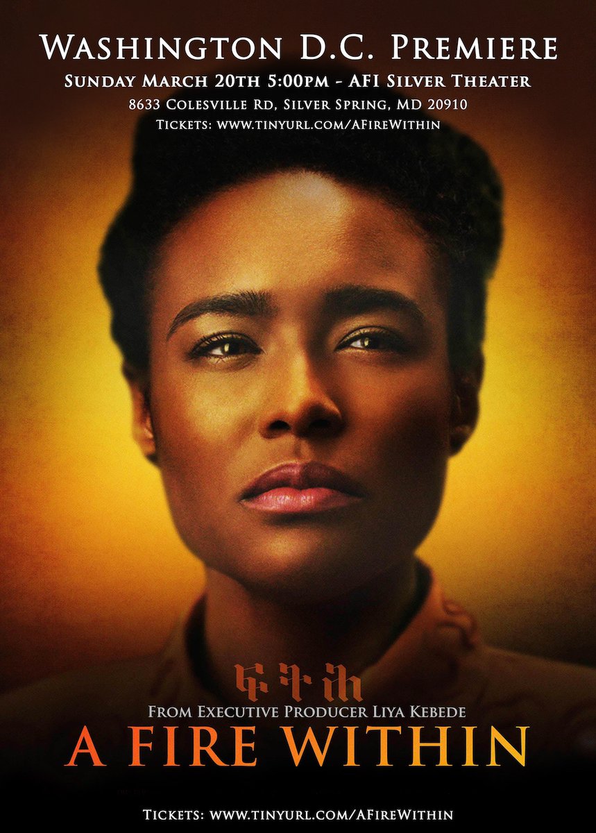 AFireWithinDoc's tweet image. "A FIRE WITHIN" WASHINGTON D.C. PREMIERE
AFI SILVER THEATER  March 20 5:00pm 
Get tix here! tinyurl.com/AFireWithin
 #newafricanfilmfestival #AFI #AFISilver #NAFF #NAFF2022 #AFireWithinDoc #WashingtonDC  #DCpremiere #dcevents  #AFireWithin #humanrights
@AFISilver @thechambaz
