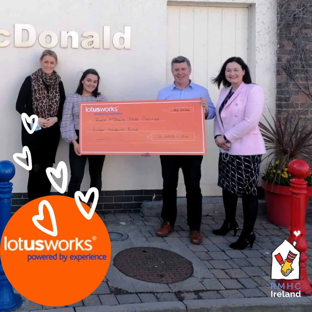 Thank you to our friends at @_LotusWorks for their support through 2021 💛 We were delighted to welcome Emer & Amber to the House after a long two years of lockdowns. Showing them the House facilities & the families that their €16,000 donation has helped was amazing 🏠💛