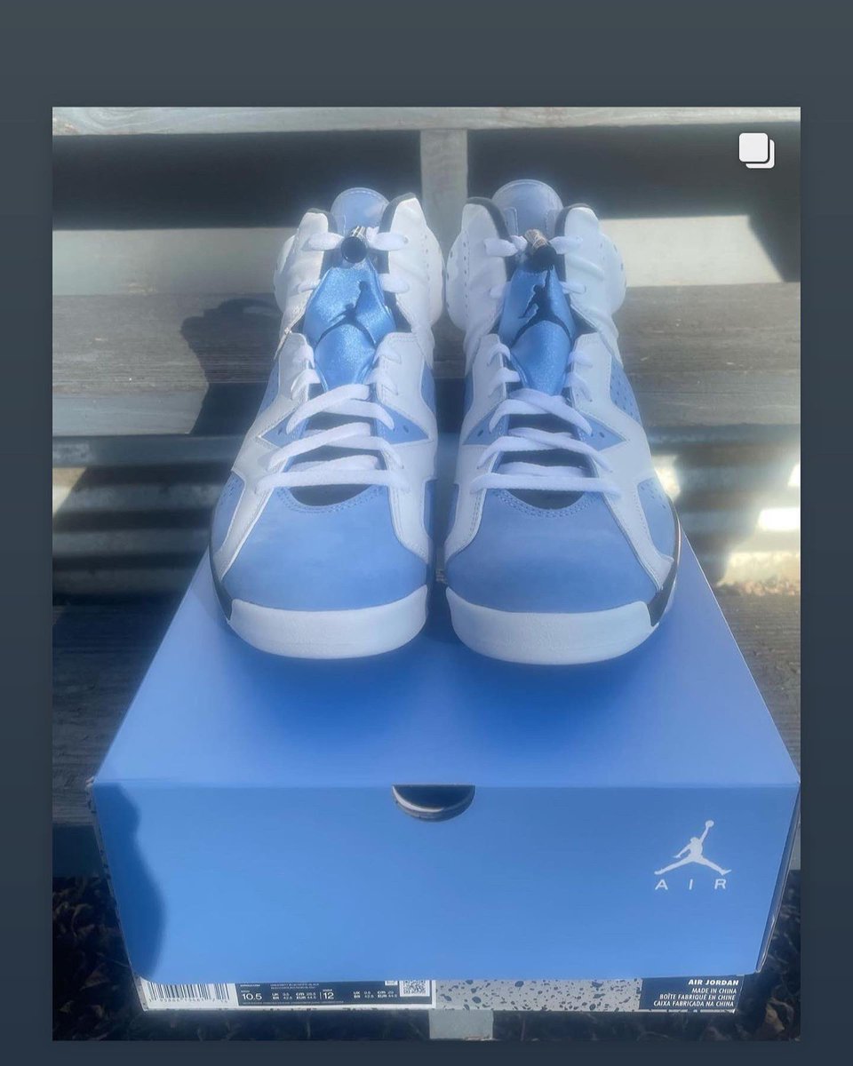 Soles864's tweet photo. $20 raffle for UNC 6s. Tell a friend to tell a friend! https://t.co/593WafxV96