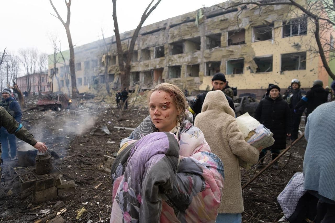 After bombing a maternity hospital in Mariupol, Ukraine