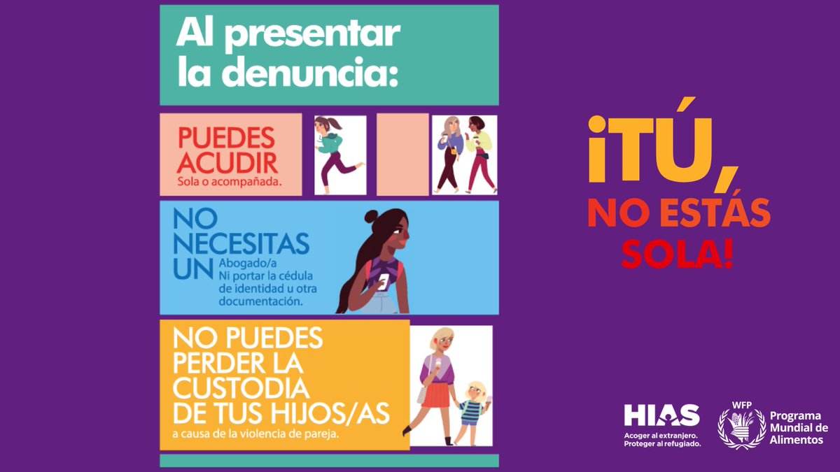 WFP_Ecuador's tweet photo. Recuerda que si eres víctima de violencia tienes derecho a recibir una atención GRATUITA y sin discriminación que incluya un trato digno y asegure la confidencialidad. 
📢 Conoce cómo puedes hacer la denuncia ⬇
#LibresyEmpoderadas https://t.co/WVAjbMKLqn