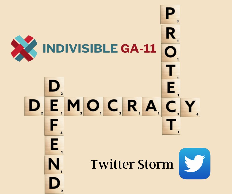 IndivisibleGA11's tweet photo. @LindaStartsOver  will be hosting a Twitter Storm tonight from 7:30 pm till 8:00 pm using #defenddemocracy and inviting the centrist in our country to have an honest conversation.  @MichelleD1970 @MarchLikeAgirl https://t.co/vvC45KdZPw