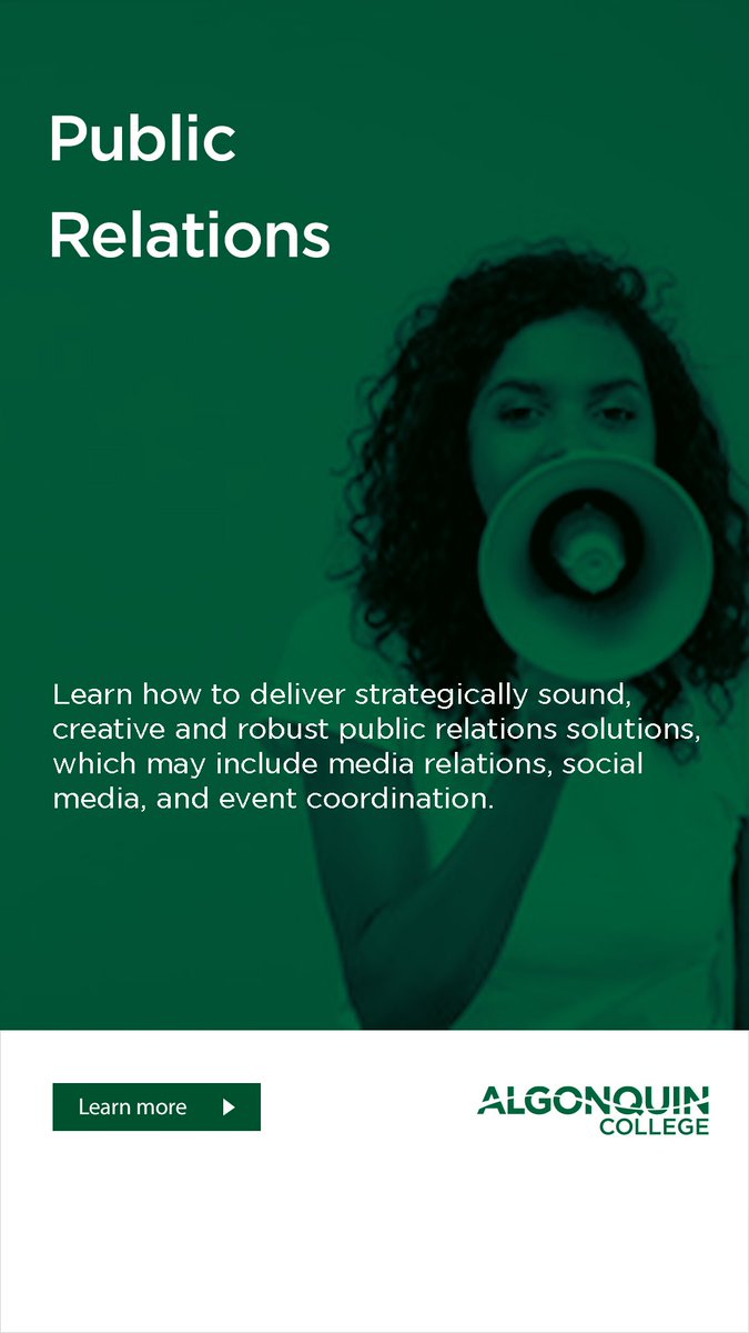 ACmadschool's tweet photo. Are you motivated, energetic, creative, and enjoy working in a team environment? Do you have strong written communication and interpersonal skills? Then you’d be a perfect candidate for our Public Relations program. 
Visit https://t.co/fxmUJBGL18 to learn more! https://t.co/CiCfo7JGoM
