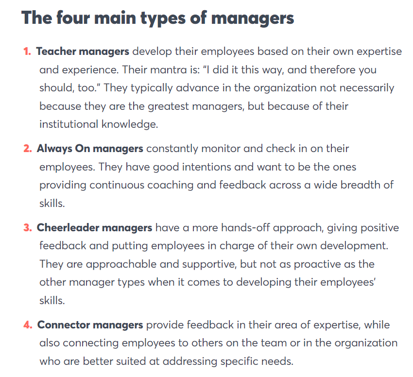 CNBCMakeIt's tweet photo. These are the 4 types of bosses. Here's why "Connectors" make the best managers. https://t.co/DfQXWyHMmM https://t.co/LscSyVBNNs