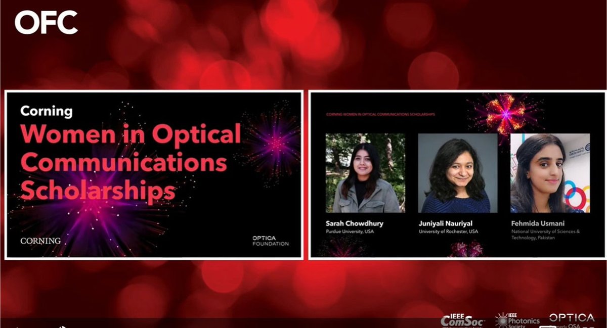 cardenas_lab's tweet photo. 03/09/2022
Juniyali got awarded the 2022 Corning Women in Optical Fiber Communications Scholarship. It celebrates excellence in women and their contributions to telecom and data center optics at OFC. Congratulations!! @RochesterOptics @rochester_ece 
https://t.co/M0s1rt06tT https://t.co/OtNUb8M6f1