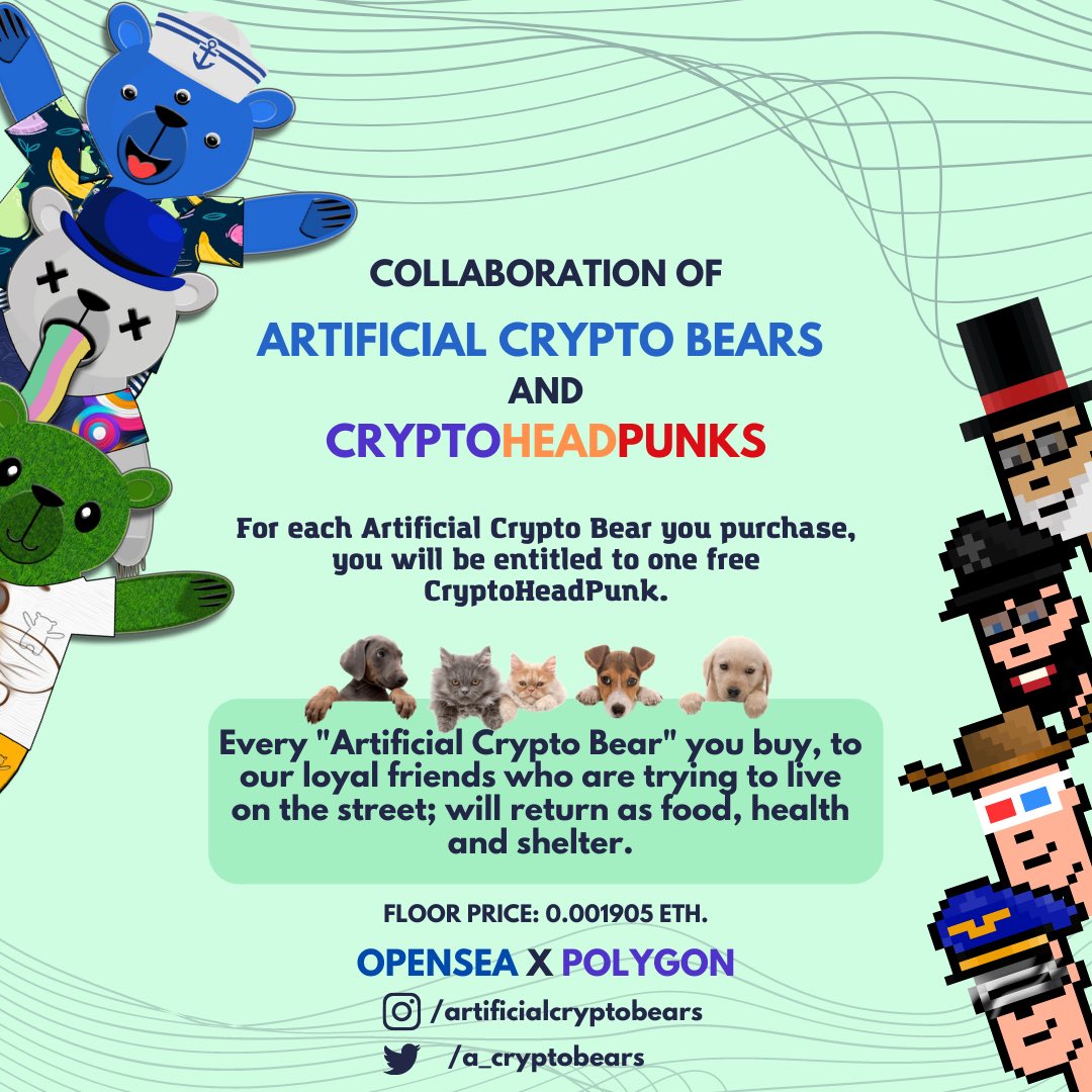 Artificial Crypto Bears | NFT ARTIST tweet media