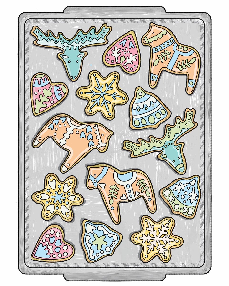 JenRacine1's tweet photo. Absolutely the wrong season and time to post this one but also, is there a wrong time for cookies?
#ALittleLagomColoringBook
#cookiesart https://t.co/QrWzFdFgqB
