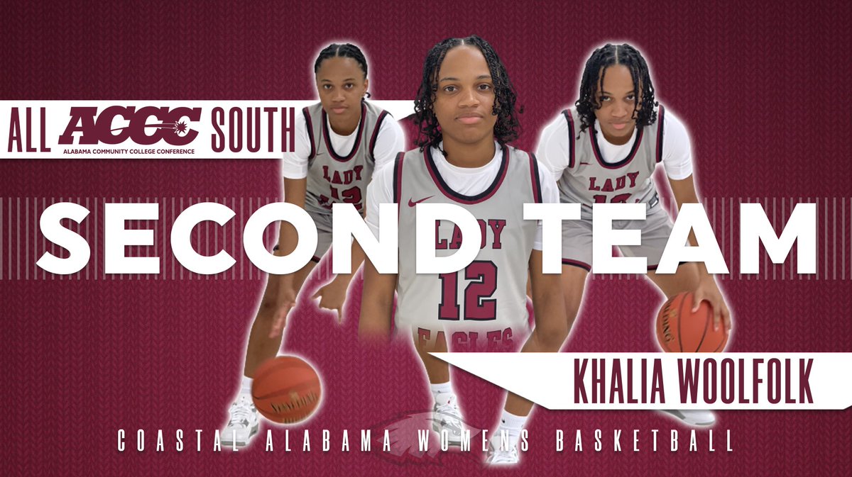Congratulations to our very on Eagle Khalia Woolfolk on earning All ACCC south 2nd team. We are very proud to call you and Eagle. #EaglesNation🦅🦅🦅
