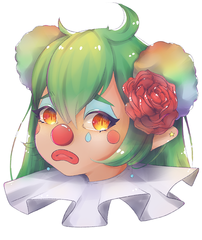 TaraRaizu's tweet photo. I present @KiraPRaptorGirl Alien Goddess the Clown.
This is what happens when you lose Battleship. ♡ 🦖🤡 #VTuberEN #digitalart https://t.co/7YTXGv4MQf