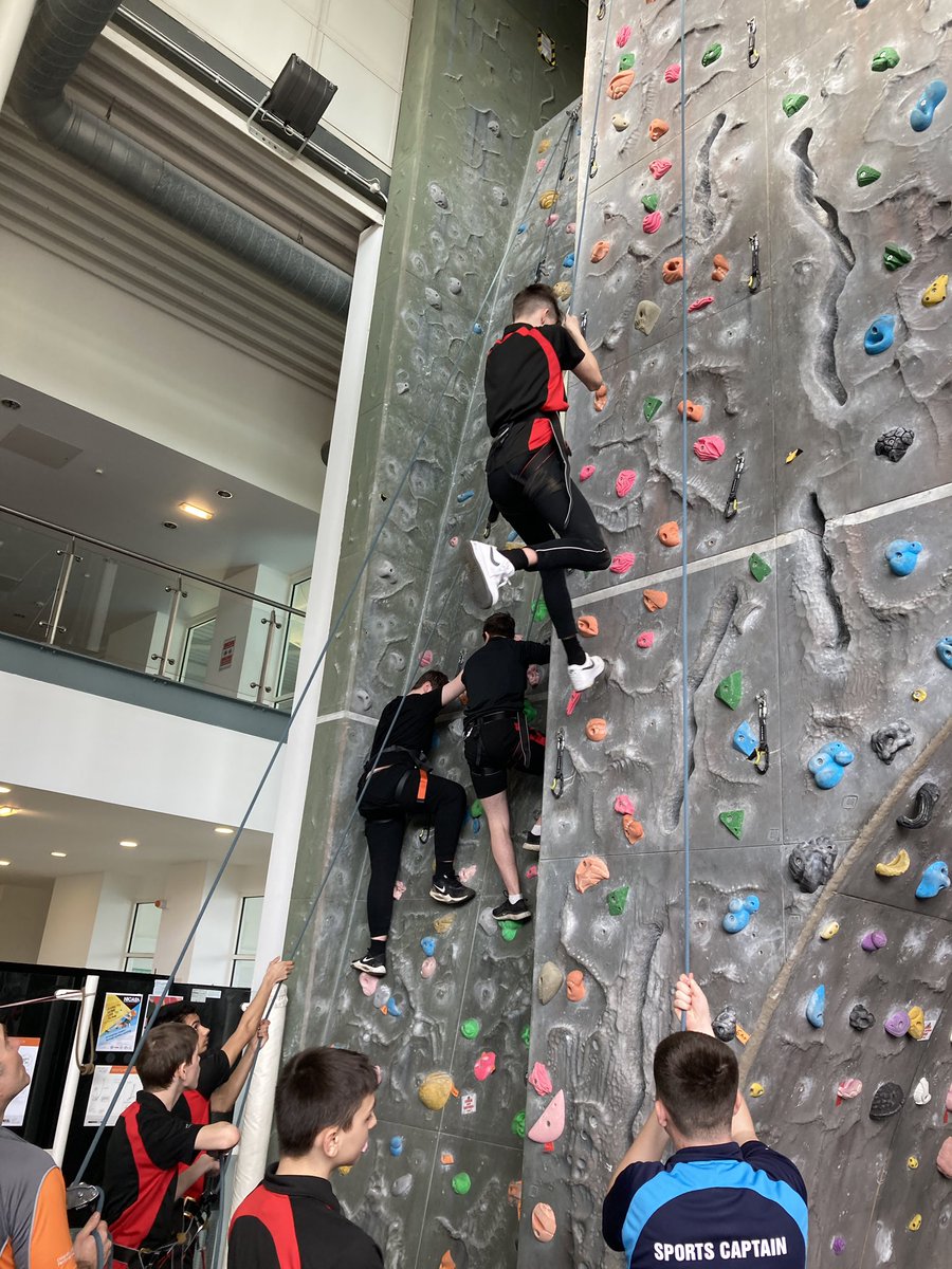 What a fantastic session for the Y10 <a href="/OsAmbassadors/">OSAmbassadors</a> from <a href="/OnslowStAudreys/">Onslow St. Audrey's</a> at the climbing wall <a href="/HertsSV/">HertsSV</a> today. Brilliant instruction given and the ambassadors showed real resilience and grit to overcome their fears!