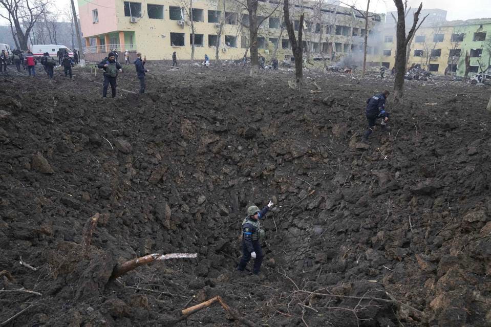Forbes's tweet photo. UKRAINE UPDATE: At Least 18 Attacks On Health Facilities Confirmed In Ukraine, WHO Says https://t.co/kbx4SYzqAH https://t.co/yZpFPVgqvd