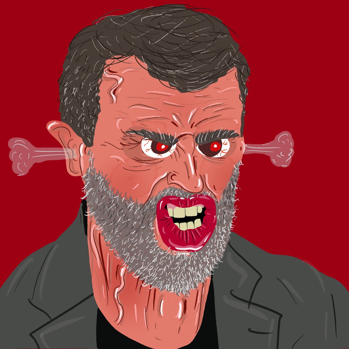 BadlySports's tweet photo. Love watching these two at it - often more entertaining than the footie!

#RoyKeane #micahrichards #SkySports #premierleague #manunited #ManCity https://t.co/mSkDlsznta