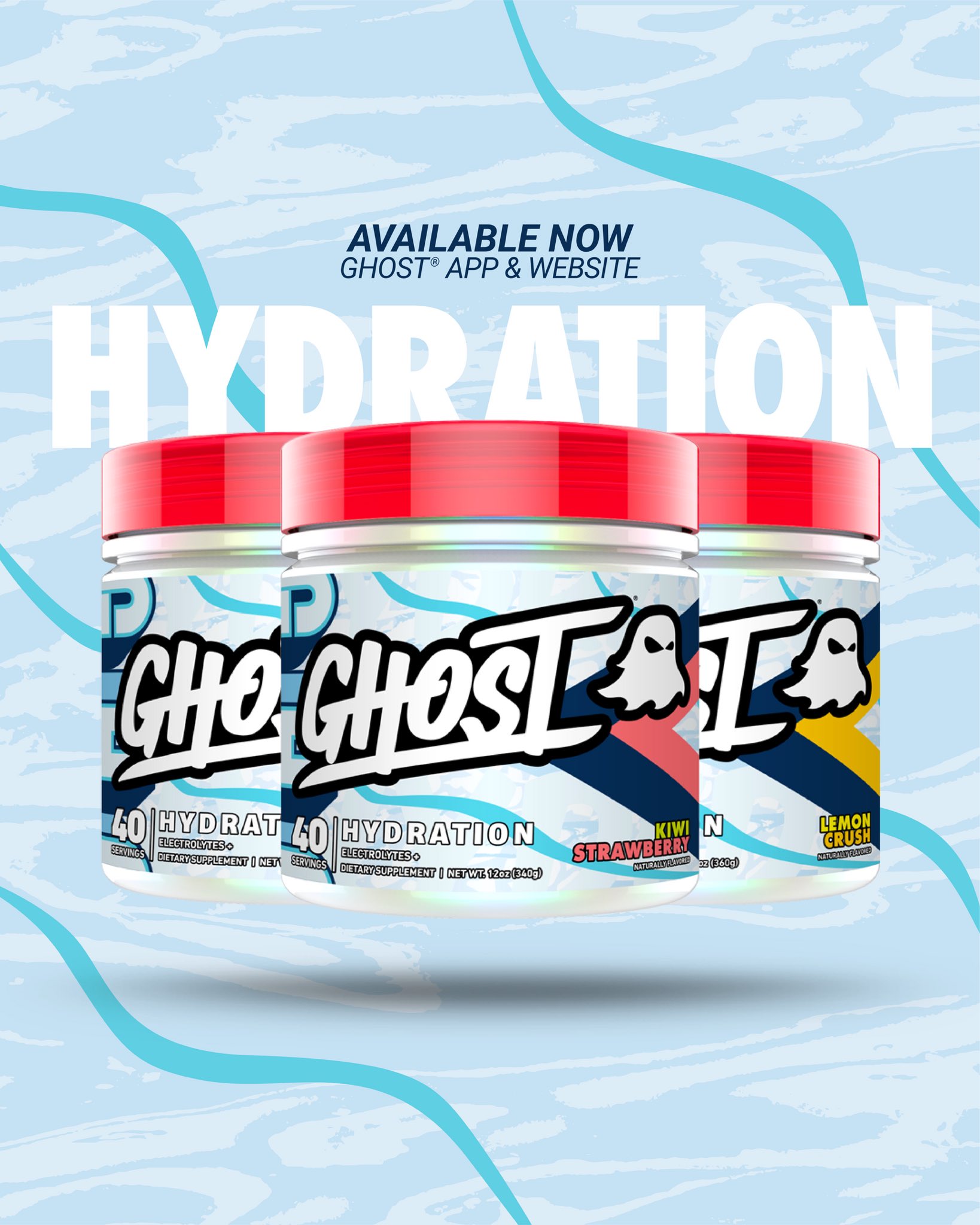 Ghost Hydration | Kiwi Strawberry 40 Servings / Kiwi Strawberry