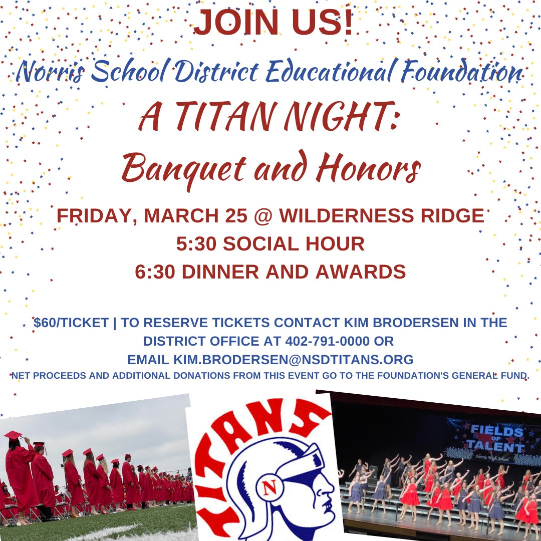 Norris School Dist. on Twitter "Hope to see you on March 25! The NSDEF