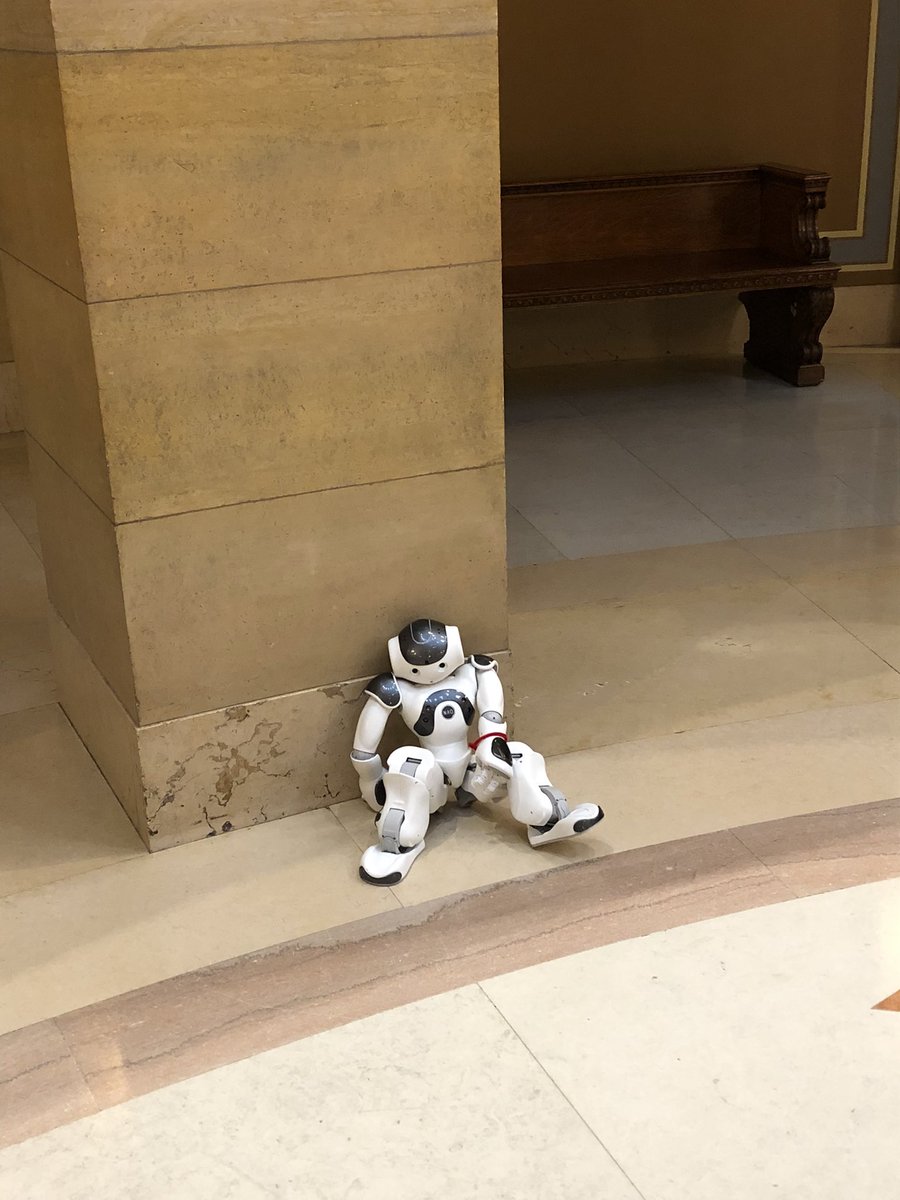 Pimento from our Computer Science Department is visiting #mnleg today for #Duluth &amp; SLC days to advocate for <a href="/UMNDuluth/">UMN Duluth</a>. Tiring but important work - keep going Pimento!