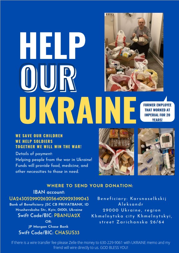 ImpServSys's tweet image. Help Our Ukraine 💛💙
Anything Helps
#DonateUkraine #Lovenotwar 
Provide #food, #medicine, &amp;amp; other necessities for those in need during this #war #TogetherWeCan  
Please see the information provided on where to donate to #our #ukraine