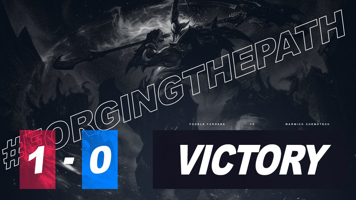 fodelsforgers's tweet photo. Game 1 vs @warwickesports Chemotech was an absolute W

We'll be back soon with Game 2 over at https://t.co/m5gZ7Drf1f

#ForgingThePath https://t.co/6SQ778Lzo7