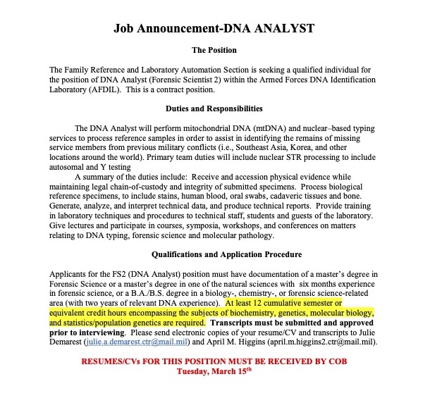 GWU Forensic Sciences tweet media