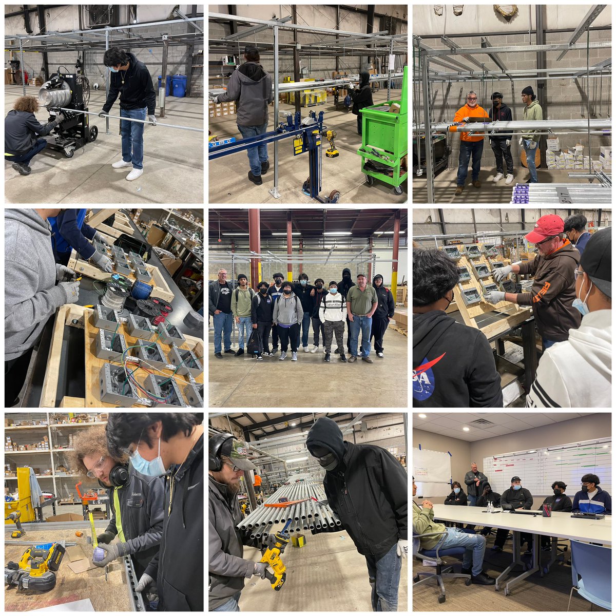 therealDrHoward's tweet photo. The Academy of Architecture and Construction @CaneRidgeHS visited @Enterprise today 💜 #buildingfutures #purplepride #RavensNation @msimms03 @MyFutureMyWay @CRHSschoolcoun1 @MetroSchools @Crcarter422 @MNPSSoutheast https://t.co/Osr9vNXTLM