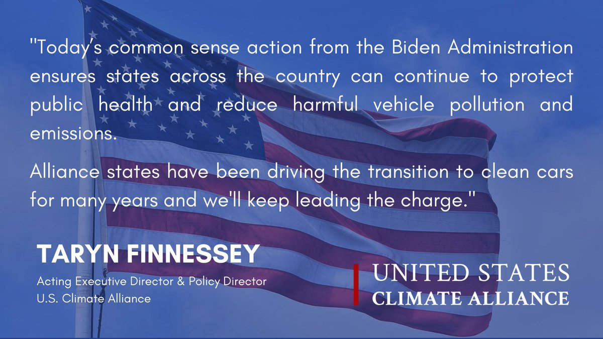 USClimate's tweet photo. Today, our states are back in the driver's seat. Thank you @EPA &amp; @EPAMichaelRegan 👏 https://t.co/tu3L0VdEUt