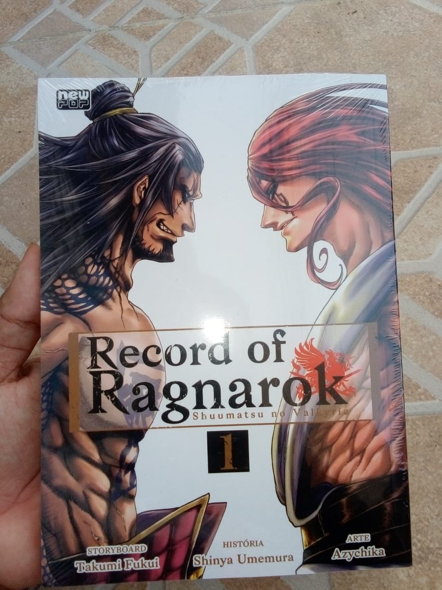 assis_gleison's tweet photo. Acabou de chegar o volume 1 de record of ragnarok e aaaa esse mangá ta muito lindo e ele está sendo publicado pela @editoranewpop https://t.co/ovSdY8k9eo