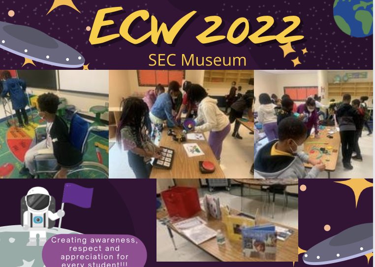 AdrienneGSmith1's tweet photo. Our students and staff are learning about and celebrating our unique gifts this week! Honored to be able to create awareness and understanding for all! #SEC_ECW #Cheersto100years #TheresNoPlaceLikeHolmes #ToExcellenceandBeyond https://t.co/rb0kVgXi3O