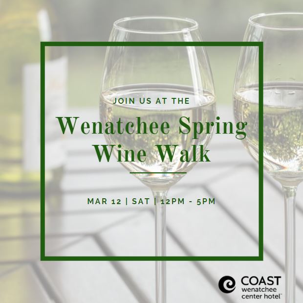 We're the proud sponsor of the Spring #WineWalk this Saturday, March 12! Join us downtown from 12pm-5pm and taste wines from 12 different wineries. Stay at our hotel to be located just steps away from the fun! bit.ly/CoastWenatchee…

#WineWednesday #Wenatchee