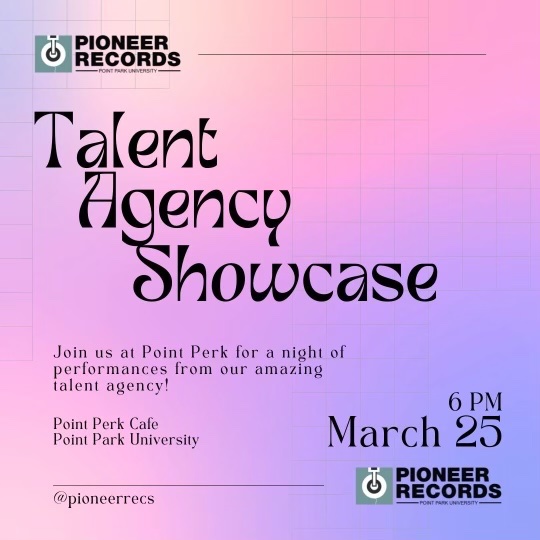 PioneerRecs's tweet photo. Exciting announcement! We are holding a Pioneer Records’ Talent Agency Concert! This event will showcase the talent of our hard-working musicians at Point Perk. Come hang out and prepare to be amazed! ⭐️ https://t.co/e1NoeC5xjZ