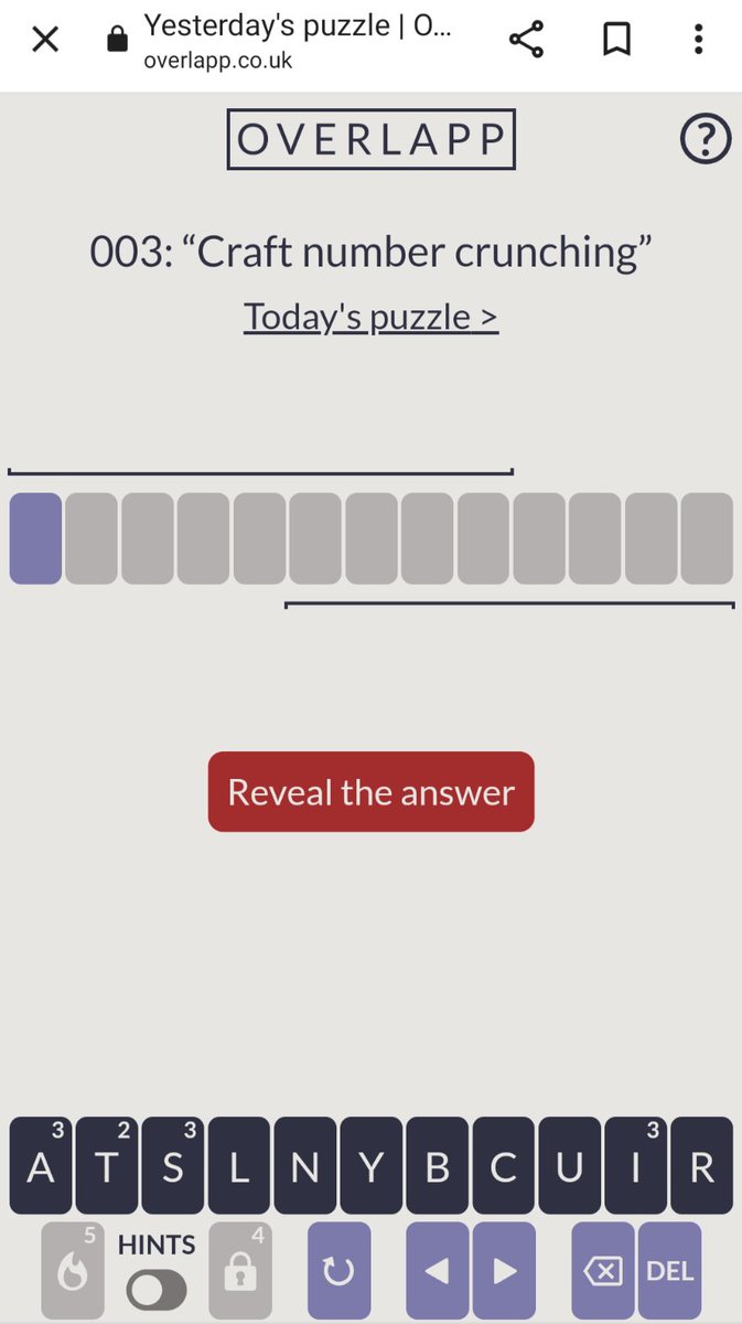 Joe_AK's tweet photo. I made a word game in React as a small project over the past few weeks.

https://t.co/smFOxCP0WA

It's different from Wordle, but you might like it if you're looking for something a little bit trickier. https://t.co/0S8FHsLTHT