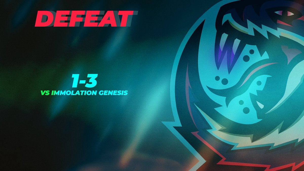 snakebite_rl's tweet photo. ❌ DEFEAT: 1-3 🆚 @ImmoEsports Gensis

That was not it.

GGs! https://t.co/kcQQZqbg1C