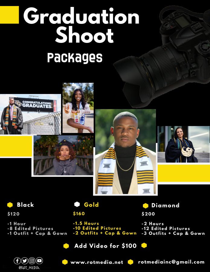 rot_media's tweet photo. Spring 2022 Commencement Bookings are
officiallv open! Limited slots are available. Book your session now! @rot_media on IG or https://t.co/s5eSIbweSZ https://t.co/0dIw8W3Rs0