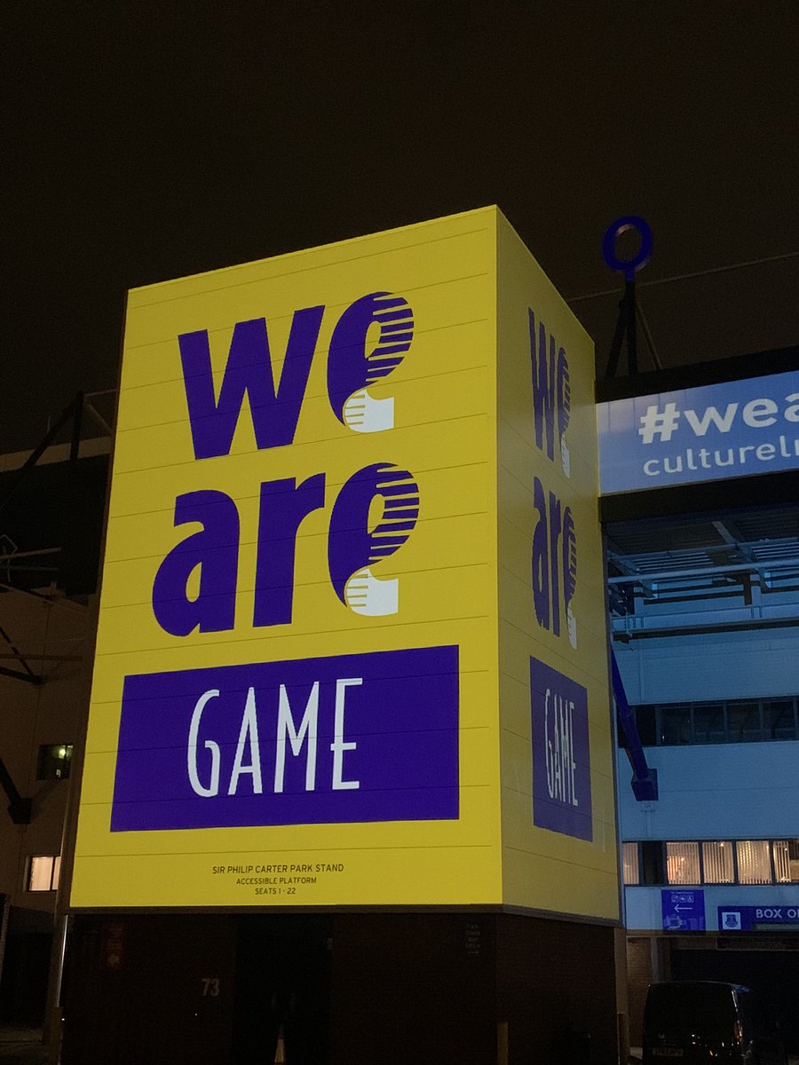 CultureLPool's tweet image. #WeAre | Spotted anything different @Everton Goodison Park tonight? We’re projecting your words among this stunning artwork to celebrate YOU, the people our city #WeAre 💙

cultureliverpool.co.uk/wearescousers/