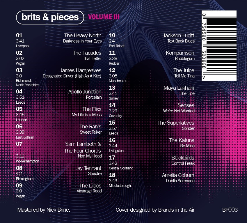 BritsPieces's tweet image. May I introduce to you, Brits &amp;amp; Pieces III.

Pre-order at @RoughTrade and @waxandbeans 

Aiming for the charts. All profit to the artists.

Mastered by @brinestonpickle. Artwork by @brandsintheair 

Find your new favourite artist.

roughtrade.com/gb/various/bri…

waxandbeans.co.uk/products/vario…