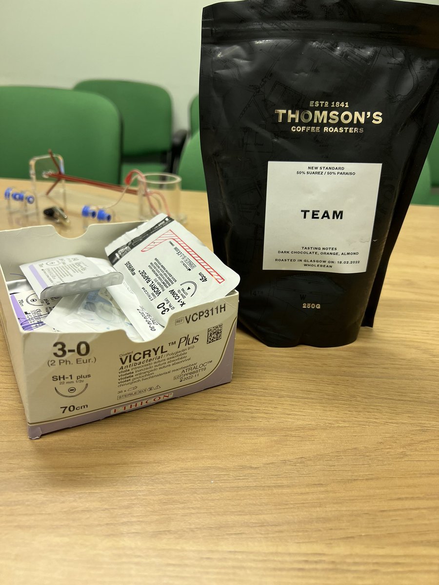 Great work tonight from our @mededborders FY1s and @EdinUniMedicine assistantship student at surgical skills - ready for some Team coffee now from @thomsonscoffee ! #TeamBorders #NHS #surgery