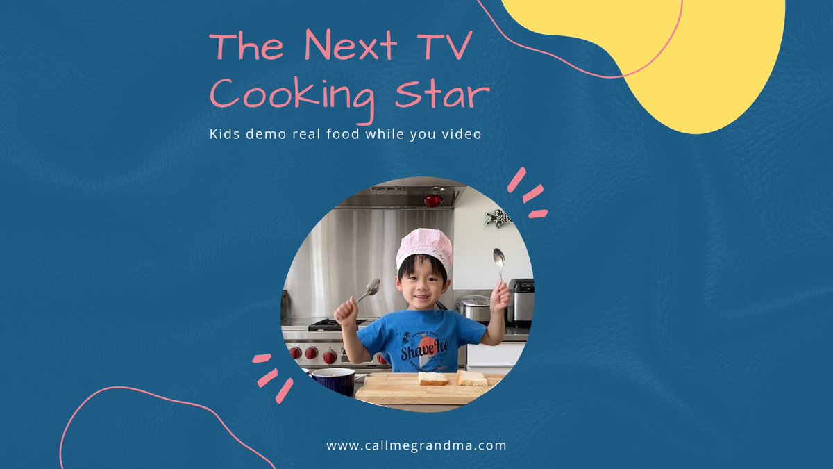 Grandmasday's tweet photo. When you need an activity to entertain the grandkids, turn them into cooking show stars using real food and videoing the action. Learn how on "Call Me Grandma!" https://t.co/P7tZm1Q7Zf #kidsactivities #cookingshow #grandmablog #whattodowithkids https://t.co/wwC9NbhASi