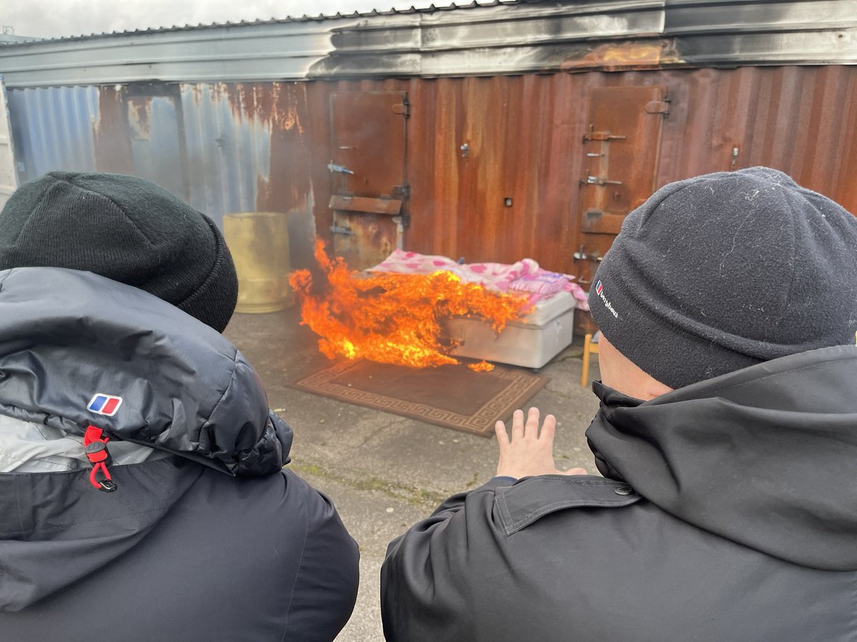 SFRS_JBainbr's tweet photo. Productive day of FI CPD for some of  @shropsfire and @HWFire FSI’s, kindly arranged &amp; facilitated by @HWFIREmlown. Valid and useful learning! Thank you Martin &amp; co! https://t.co/kz6ItDgPh6